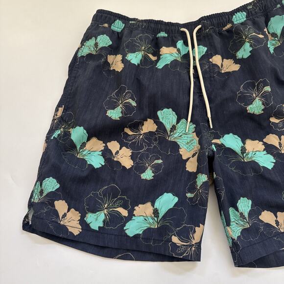 Quicksilver Waterman Collection Swim Trunk Mens Large Hawaiian Shorts Beachy - Picture 2 of 11